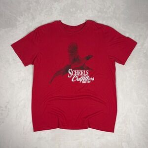 Modern Mens Scheels Outfitters Pheasant Graphic Tee Red XL